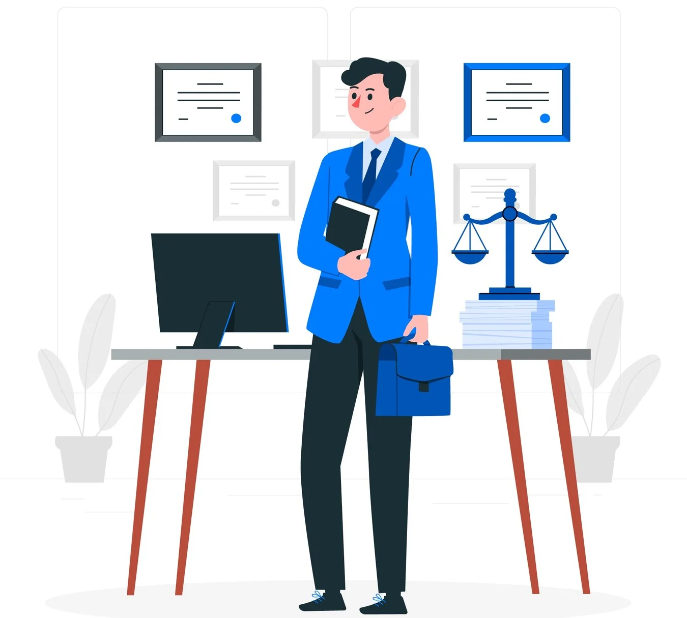 lawyer concept illustration